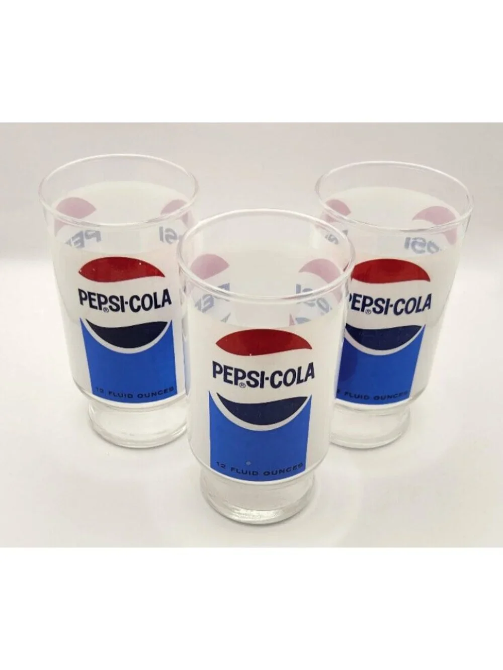 Pepsi Cola Soda Pop Vintage Drinking Glasses 5